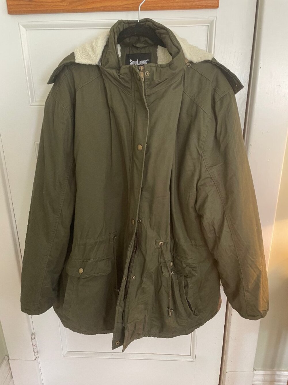Women's Winter Plus Size Sherpa Lined Coat with Hood